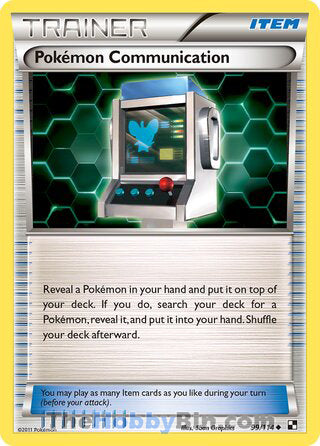Pokemon Communication #99/114 Uncommon - Black and White Pokemon card