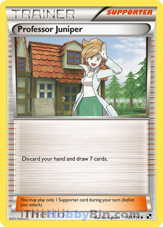 Professor Juniper #101/114 Uncommon - Black and White Pokemon card