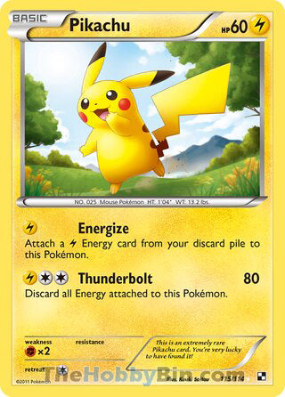 Pikachu Black and White Secret Rare #115/114