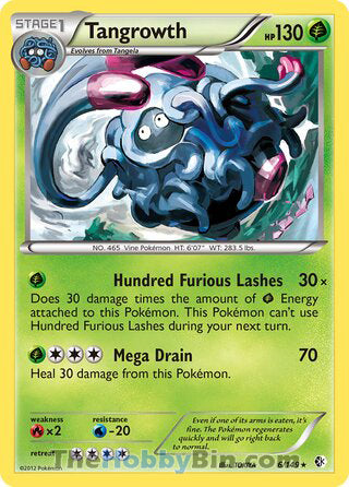 0006 Tangrowth Holo Rare Boundaries Crossed