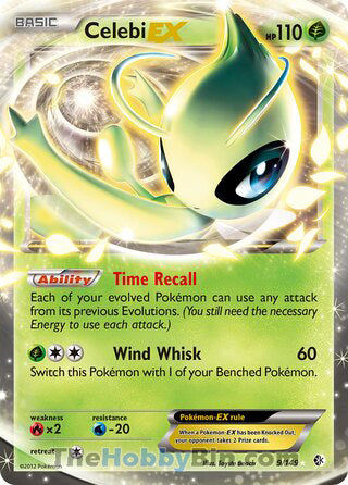 Celebi EX Boundaries Crossed Ultra Rare #9/149