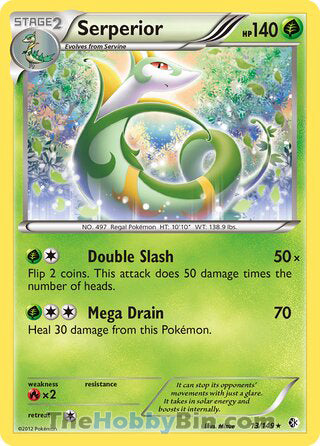 0013 Serperior Holo Rare Boundaries Crossed