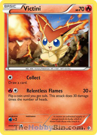 Victini Boundaries Crossed Rare #23/149