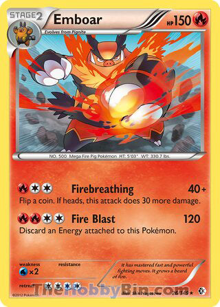 0026 Emboar Holo Rare Boundaries Crossed