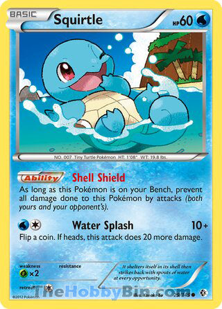 Squirtle #29/149 Common - Boundaries Crossed Pokemon card
