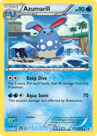 Azumarill Boundaries Crossed Uncommon #37/149