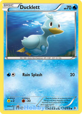 Ducklett #42/149 Common - Boundaries Crossed Pokemon card