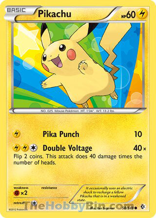 Pikachu #50/149 Common - Boundaries Crossed Pokemon card