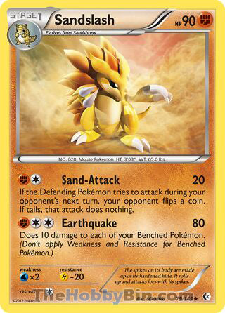 Sandslash Boundaries Crossed Uncommon #79/149