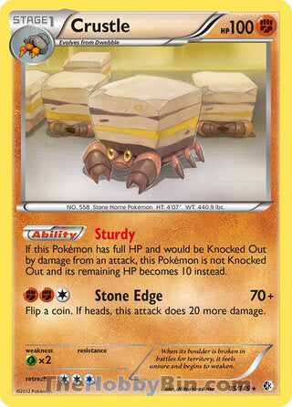 0085 Crustle Holo Rare Boundaries Crossed