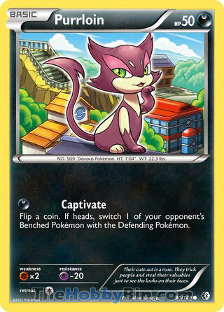 Purrloin #90/149 Common - Boundaries Crossed Pokemon card