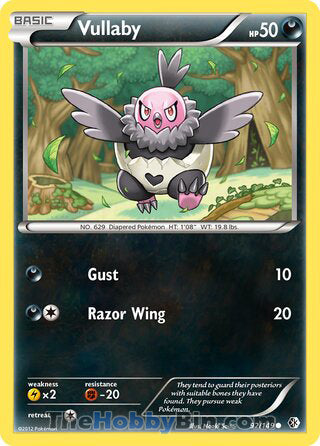 Vullaby #92/149 Common - Boundaries Crossed Pokemon card
