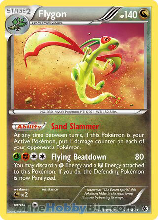0099 Flygon Holo Rare Boundaries Crossed