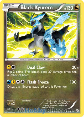 0100 Black Kyurem Rare Boundaries Crossed