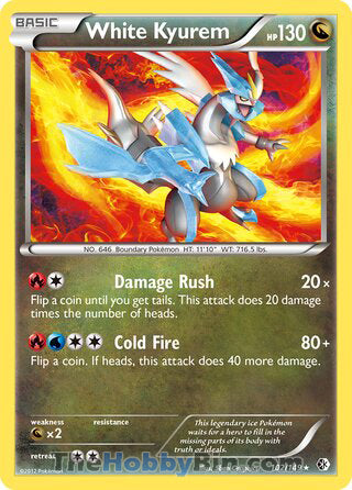 0102 White Kyurem Rare Boundaries Crossed