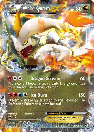 White Kyurem EX #103/149 Ultra Rare - Boundaries Crossed Pokemon card
