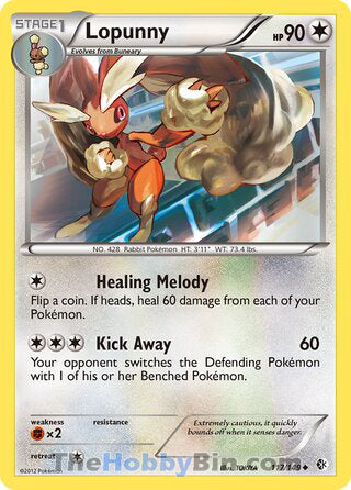 Lopunny #117/149 Uncommon - Boundaries Crossed Pokemon card