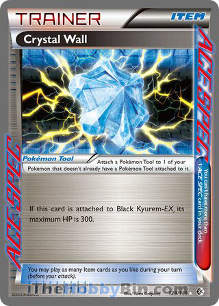 Crystal Wall #139/149 Rare Ace - Boundaries Crossed Pokemon card