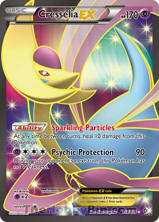 Cresselia EX #143/149 Ultra Rare - Boundaries Crossed Pokemon card