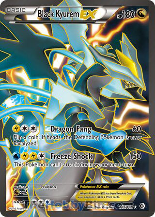 Black Kyurem EX Boundaries Crossed Ultra Rare #145/149