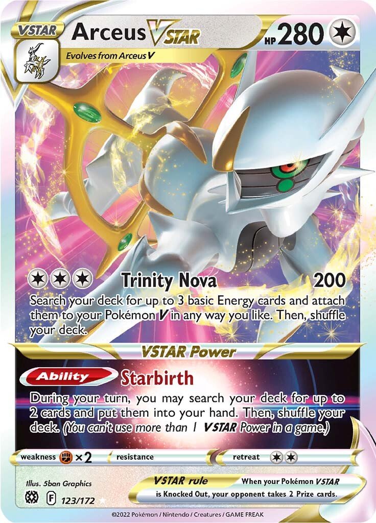 Pokemon Brilliant Stars Arceus VSTAR #123