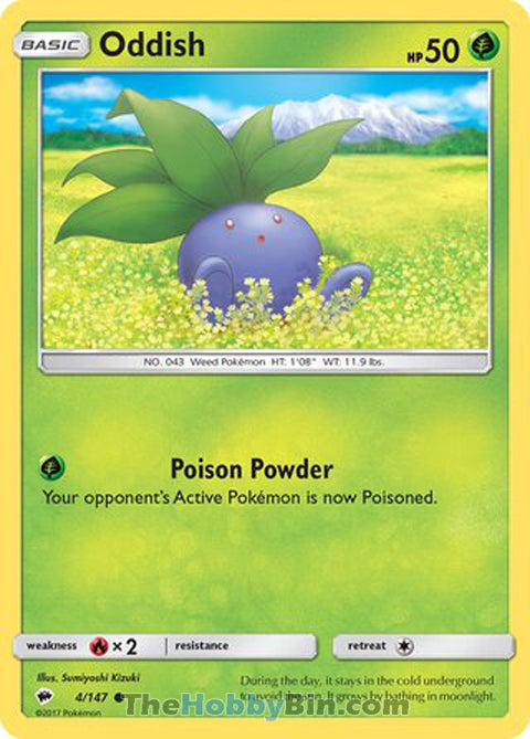 Oddish Burning Shadows Common #4/147