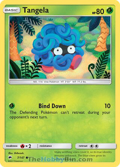 0007 Tangela Common Burning Shadows