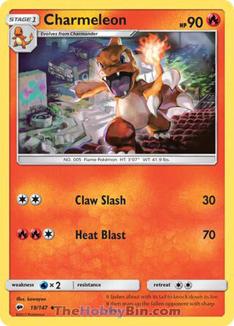 0019 Charmeleon Uncommon Burning Shadows