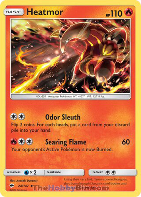 Heatmor Burning Shadows Uncommon #24/147