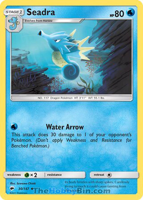 0030 Seadra Uncommon Burning Shadows