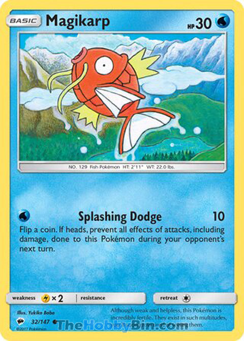 Magikarp Burning Shadows Common #32/147