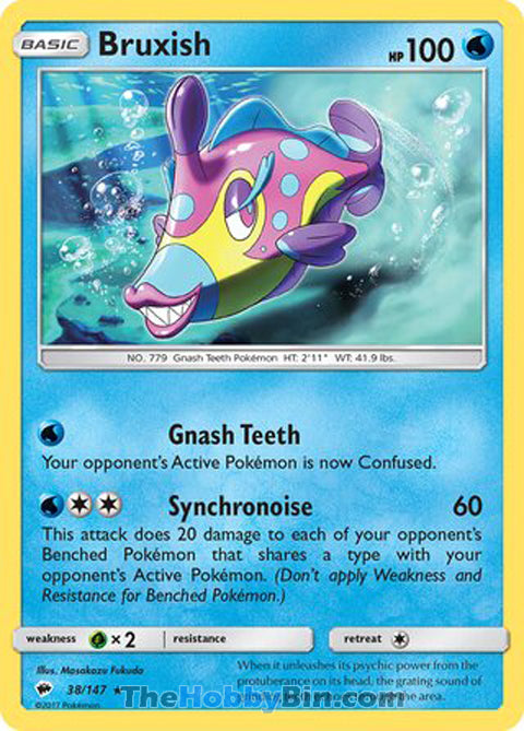 Bruxish Burning Shadows Rare #38/147