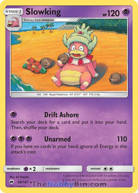 Slowking Burning Shadows Rare #48/147