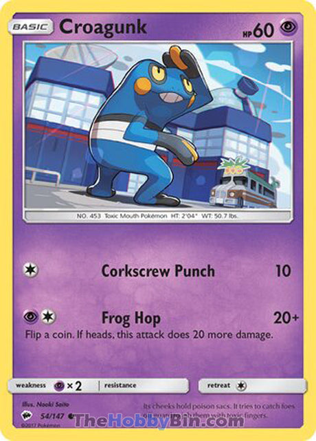 Croagunk Burning Shadows Common #54/147