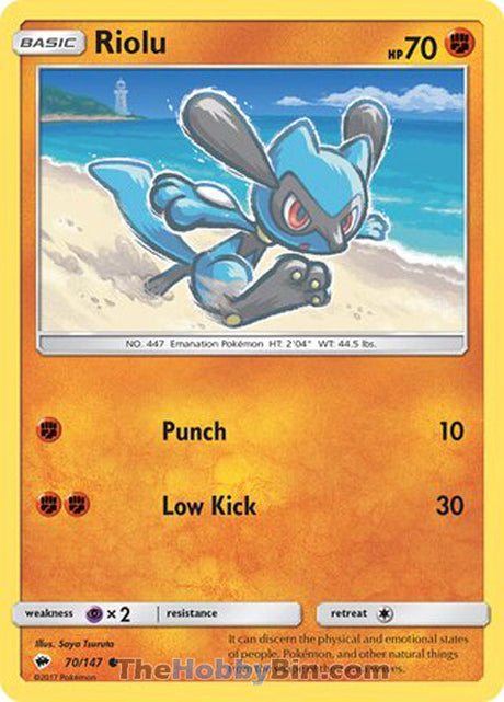 Riolu Burning Shadows Common #70/147