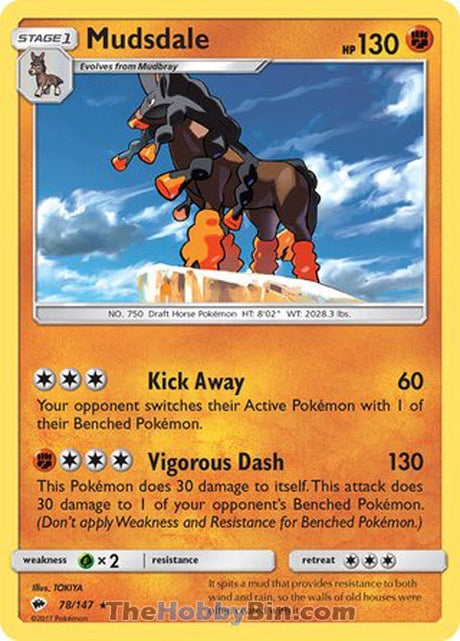 Mudsdale Burning Shadows Rare #78/147