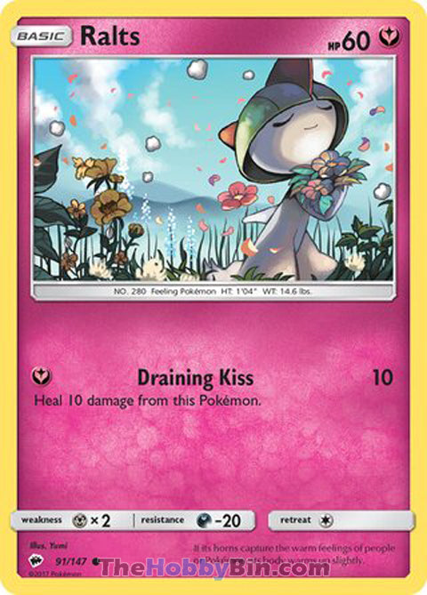 0091 Ralts Common Burning Shadows