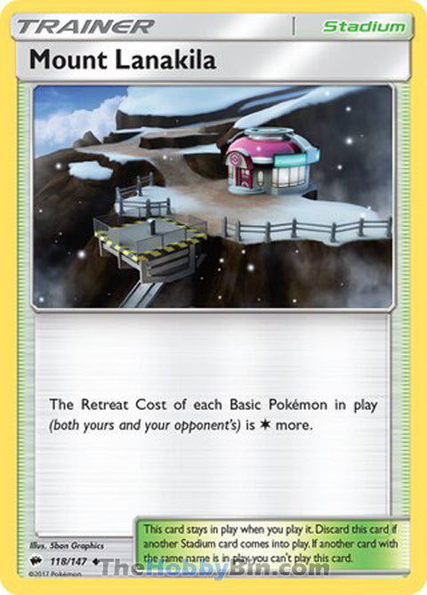 Mount Lanakila #118/147 Uncommon - Burning Shadows Pokemon card