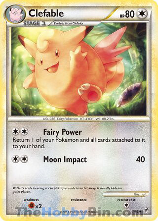0001 Clefable Holo Rare Call of Legends