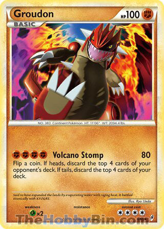 0006 Groudon Holo Rare Call of Legends