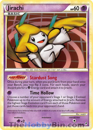 0011 Jirachi Holo Rare Call of Legends