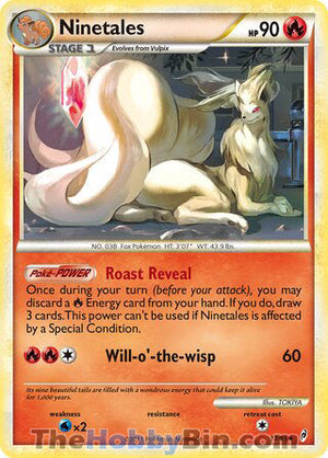 0017 Ninetales Holo Rare Call of Legends