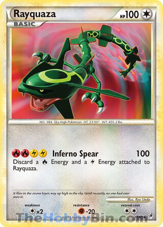 Rayquaza Call of Legends Holo Rare #20/95