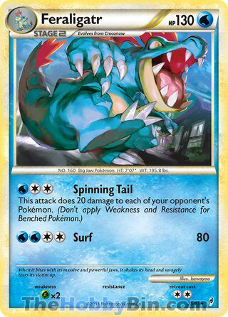 Feraligatr #25/95 Rare - Call of Legends Pokemon card