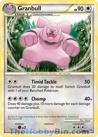 Granbull Call of Legends Rare #26/95