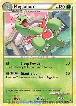 Meganium Call of Legends Rare #27/95