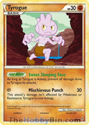 0036 Tyrogue Rare Call of Legends