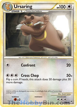 Ursaring #37/95 Rare - Call of Legends Pokemon card