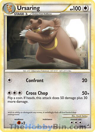 Ursaring Call of Legends Rare #37/95