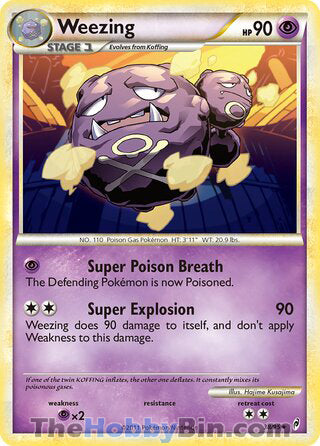 Weezing #38/95 Rare - Call of Legends Pokemon card